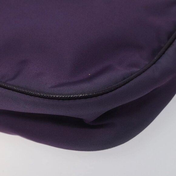 PRADA Accessory Pouch Nylon Purple Silver Auth EC719 - Picture 4 of 16